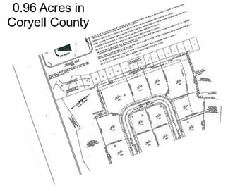 0.96 Acres in Coryell County