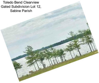 Toledo Bend Clearview Gated Subdivision Lot 12, Sabine Parish