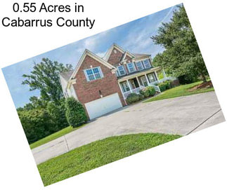 0.55 Acres in Cabarrus County