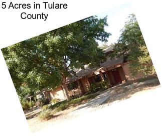 5 Acres in Tulare County