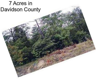 7 Acres in Davidson County