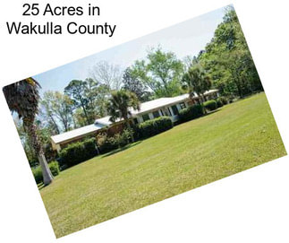 25 Acres in Wakulla County