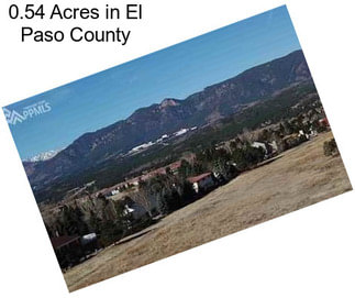 0.54 Acres in El Paso County