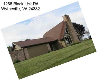 1268 Black Lick Rd Wytheville, VA 24382