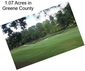 1.07 Acres in Greene County