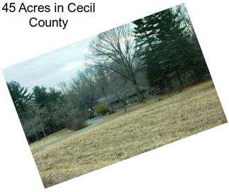 45 Acres in Cecil County