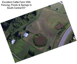 Excellent Cattle Farm With Fencing, Ponds & Springs In South Central KY