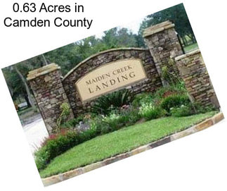 0.63 Acres in Camden County