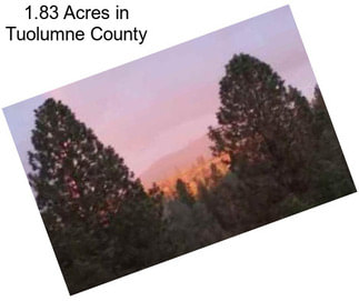 1.83 Acres in Tuolumne County