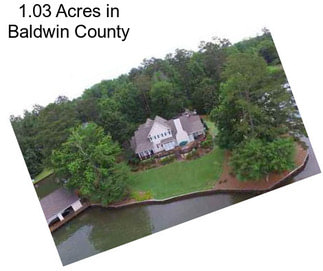 1.03 Acres in Baldwin County