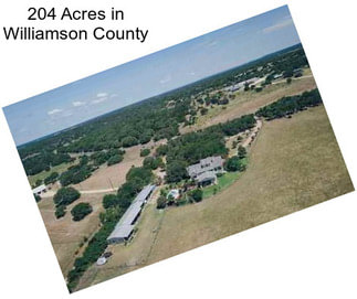 204 Acres in Williamson County