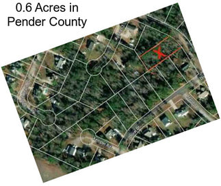 0.6 Acres in Pender County