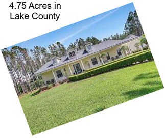 4.75 Acres in Lake County