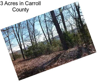 3 Acres in Carroll County