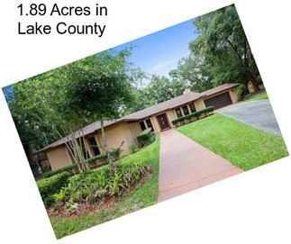 1.89 Acres in Lake County