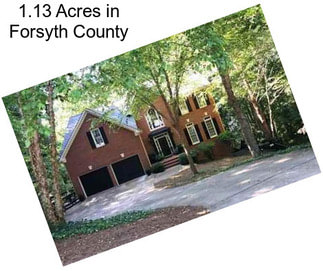 1.13 Acres in Forsyth County