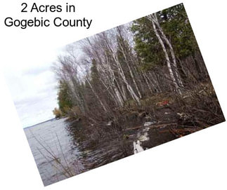 2 Acres in Gogebic County