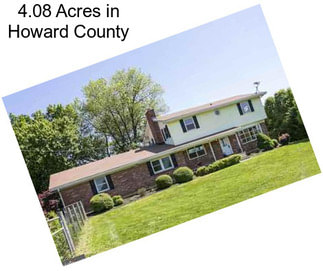 4.08 Acres in Howard County