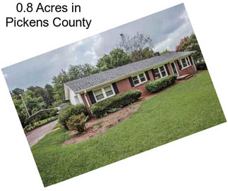 0.8 Acres in Pickens County