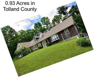 0.93 Acres in Tolland County