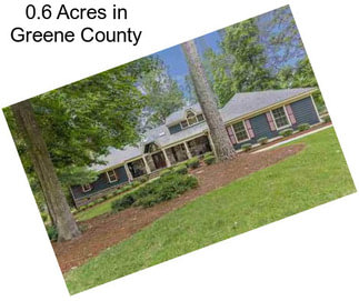 0.6 Acres in Greene County