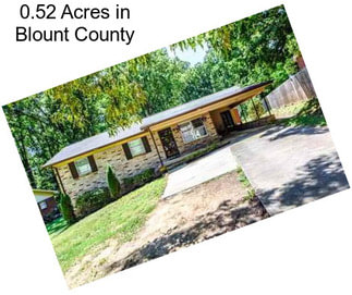 0.52 Acres in Blount County