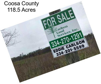 Coosa County 118.5 Acres
