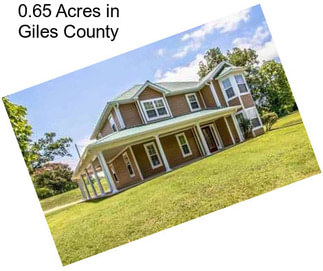 0.65 Acres in Giles County