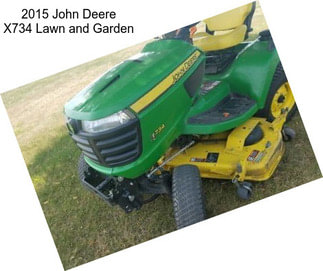 2015 John Deere X734 Lawn and Garden
