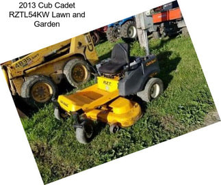 2013 Cub Cadet RZTL54KW Lawn and Garden