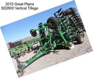 2015 Great Plains SD2600 Vertical Tillage