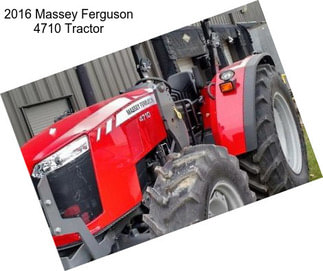 2016 Massey Ferguson 4710 Tractor