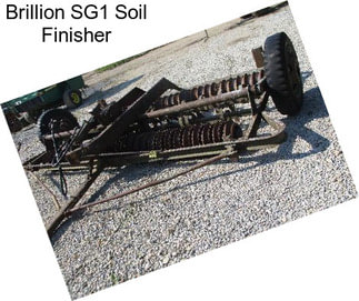 Brillion SG1 Soil Finisher