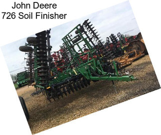 John Deere 726 Soil Finisher