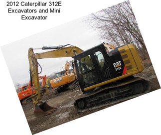 2012 Caterpillar 312E Excavators and Mini Excavator