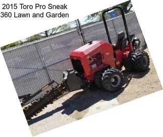 2015 Toro Pro Sneak 360 Lawn and Garden