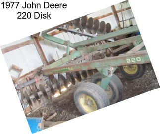 1977 John Deere 220 Disk