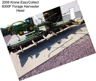 2008 Krone EasyCollect 6000F Forage Harvester Head