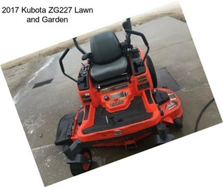 2017 Kubota ZG227 Lawn and Garden