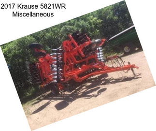 2017 Krause 5821WR Miscellaneous