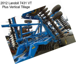 2012 Landoll 7431 VT Plus Vertical Tillage