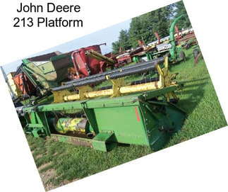 John Deere 213 Platform