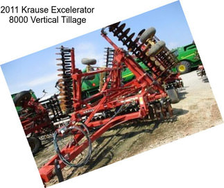 2011 Krause Excelerator 8000 Vertical Tillage