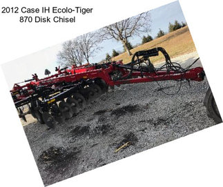 2012 Case IH Ecolo-Tiger 870 Disk Chisel