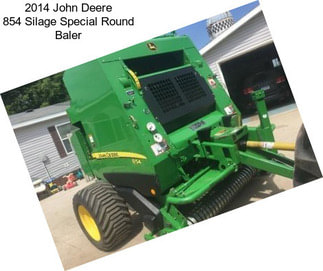 2014 John Deere 854 Silage Special Round Baler