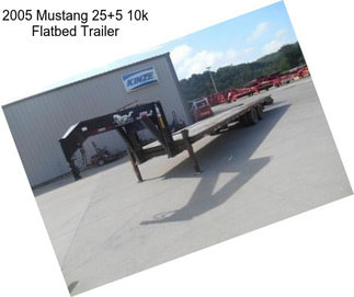 2005 Mustang 25+5 10k Flatbed Trailer