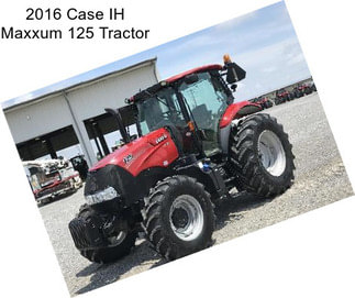 2016 Case IH Maxxum 125 Tractor