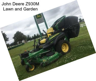 John Deere Z930M Lawn and Garden