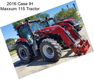 2016 Case IH Maxxum 115 Tractor