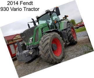 2014 Fendt 930 Vario Tractor